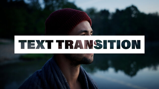 Animated Text Transition | Dynamic Motion Typography Scene Change for Modern Video Editing, Seamless Title Reveal and Smooth Visual Flow