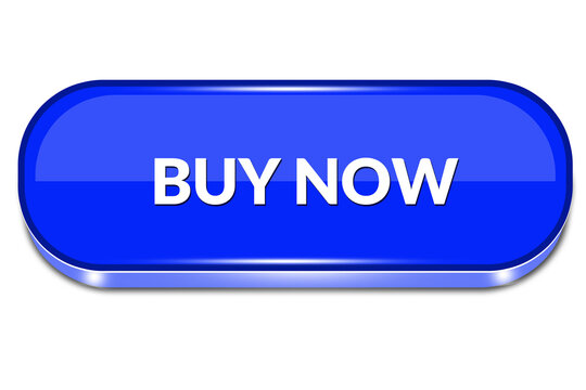 Blue Clean Buy now Button Symbol for Web UI and Digital Forms