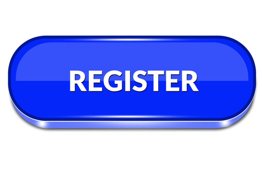 Blue Clean Register Button Symbol for Web UI and Digital Forms