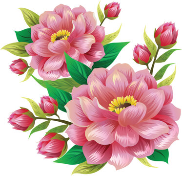 classic romantic decorative flower bloom