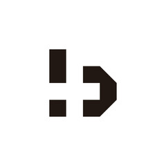 Letter b plus, square geometric symbol simple logo vector © Amrah