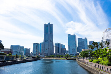 Fototapeta premium みなとみらいと大岡川