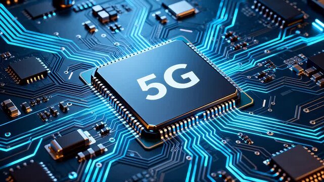 5G chip on circuit board