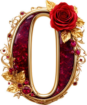 numero 0, marco, rosa roja, dorada, antig&uuml;edad, imagen, antique, viejo, foto, decoraciones, arte, arcen, designio, barroco, madera, en blanco, descargar, objeto, retro, muro, fondos de pantalla, museo
