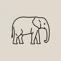 Fototapeta premium elephant vector illustration