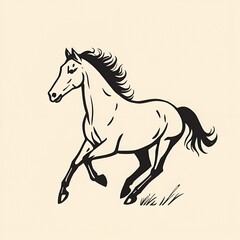Obraz premium horse vector illustration