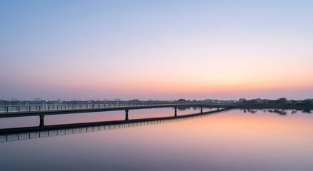 Obraz premium Wallpaper modern bridge crossing