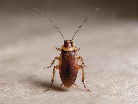 cockroach on a white background