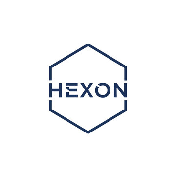 Hexon Logo Design Geometric Shape Abstract Symbol.
