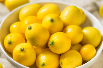 Healthy Organic Yellow Lemon Kumquats