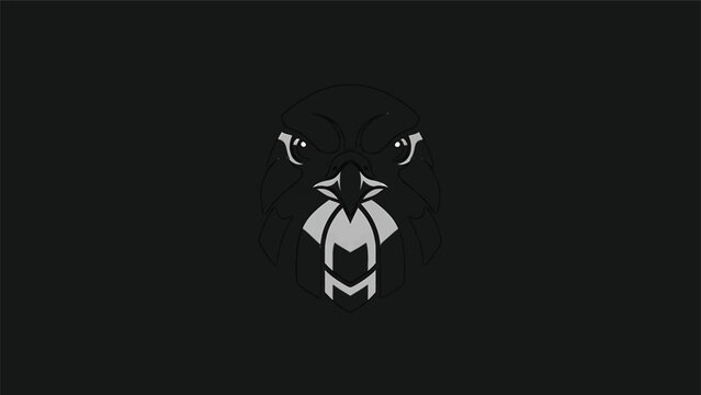 Stylized Gorilla Face Logo Design Minimalist.