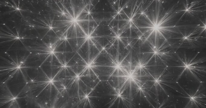 Shining Stars in Dark Night Sky.