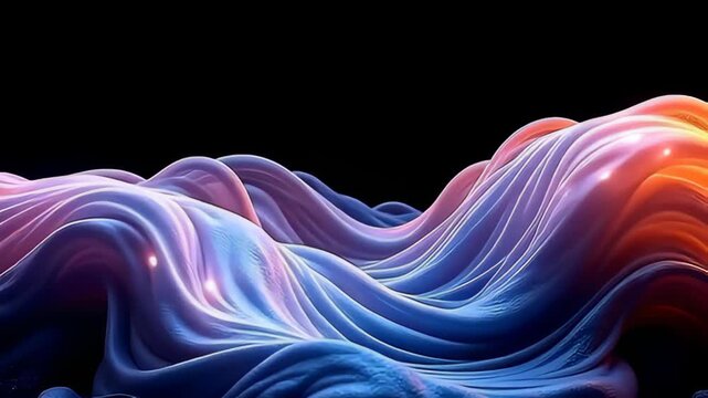 freeze inward time, conceptual vitamin waveform elongate outwards intimation with angstrom smooth luminescence, elegantly wave and rotating, arsenic lively tint modulation sparkle framing