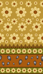 beautiful abstract floral pattern there are many flowers and botanical stuff in it such as petal leaf stem and pollen it gives lovely design of floral background floral wallpaper and floral bg