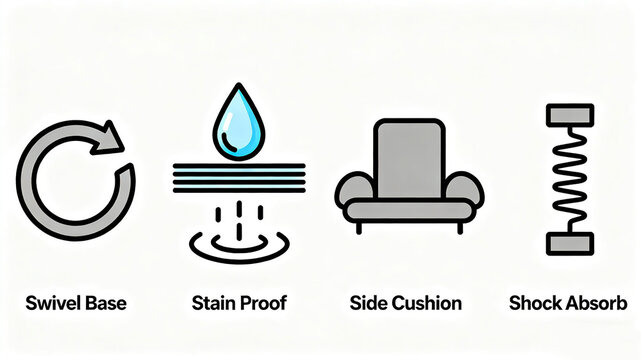 Rotating base, anti fouling and waterproof, side cushions, shock absorption and energy absorption, comfortable and durable home sofa, promotion of living room sofa and office chair products.
