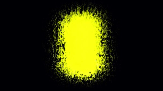 Cartoon fire animation on black background. Small flames of hot realistic fire motion. Wall of fire flames burning- Burning fire at night and campfire bonfire. Floating fire flame sparks particles.