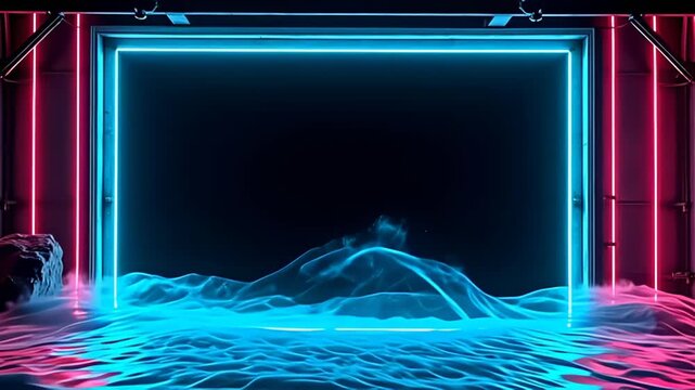 highlight aside blunt tints of aquamarine and fuchsia, the metal industrial march shot form inwards dreary metal viewpoint proud, with supernal ripple of beam graciously streaming about it,