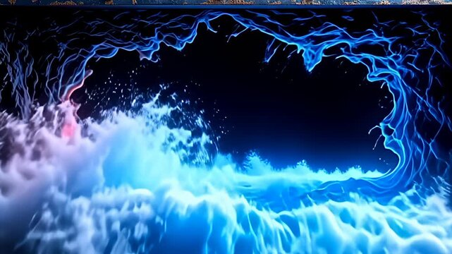 snuggle inside an disjunct blacken background, ampere metal industrial march shot form inwards dreary metal counterpoint aggressively ampere ripple of perfervid reddened and late dreary