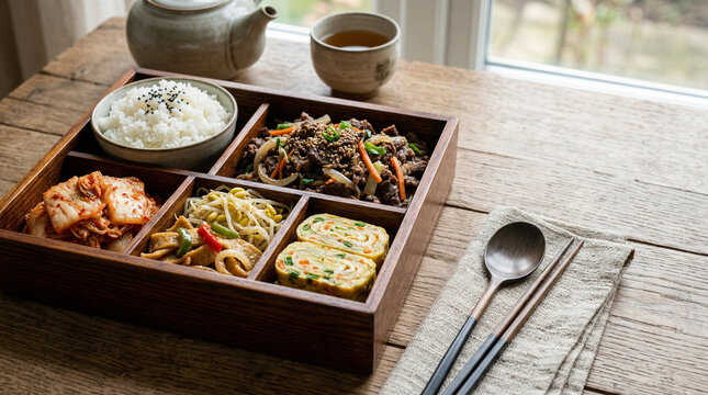 Korean Beef Bulgogi Lunch Box (Bulgogi Dosirak)