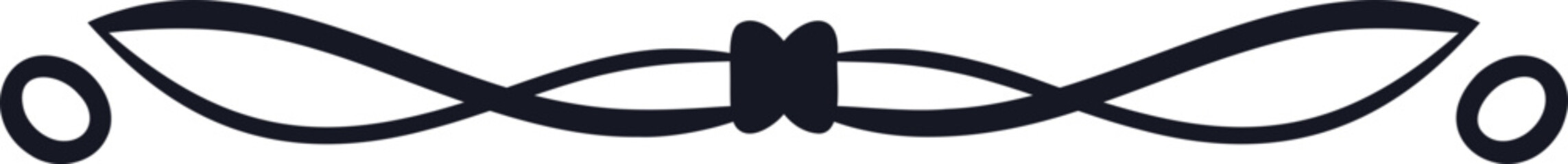 Vector black rope border design element © xadartstudio