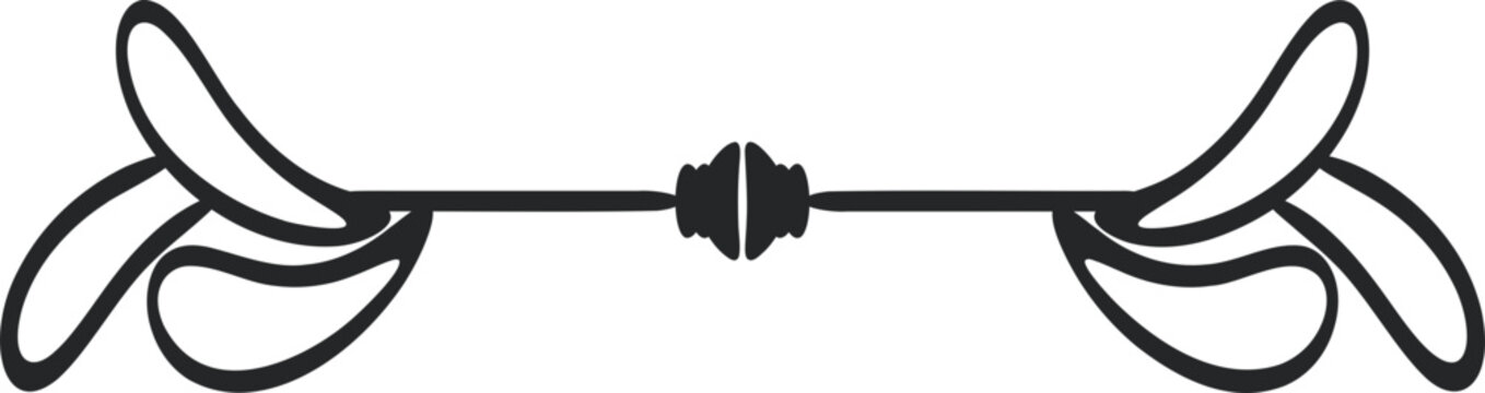 Vector ribbon divider element