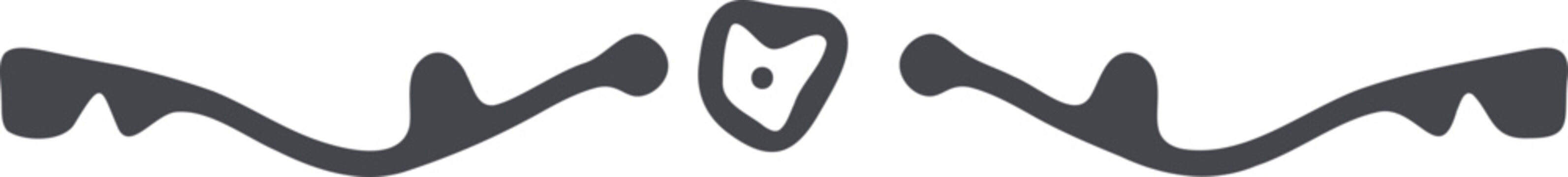 Set of 3 black cat face line art vector icons