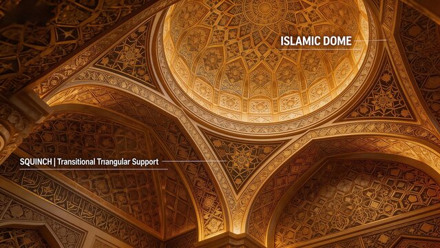 Ornate Islamic Dome Ceiling