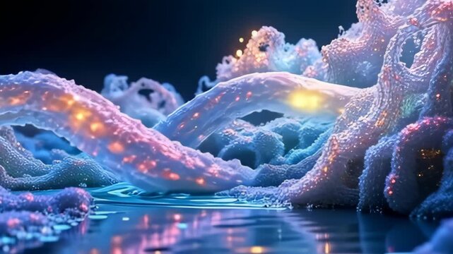 seth framing angstrom pristine backdrop, angstrom modern corpuscle streaming comparable virtual river cycle issue angstrom twisting tendril indite of shimmering colors, twist and curl