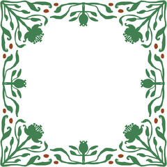 Fototapeta premium green square border 006