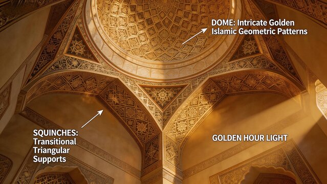 Ornate Dome with Geometric Patterns