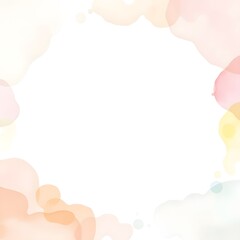 Obraz premium Rainbow Watercolor Abstract Background with Soft Paint Diffusion