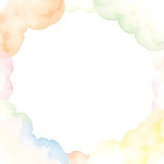Obraz premium Rainbow Watercolor Abstract Background with Soft Paint Diffusion