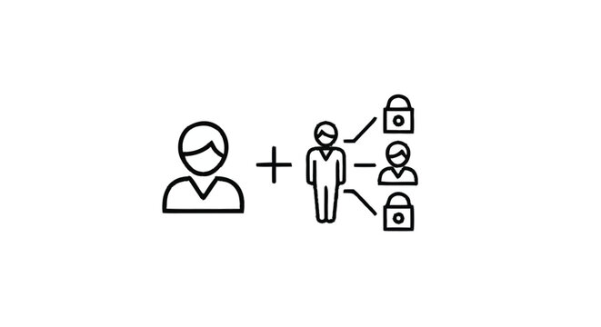 User Access Control and Permissions Management Concept.