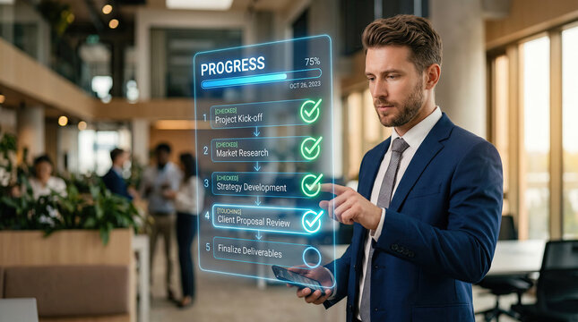 Project Progress Tracking and Task Completion Concept