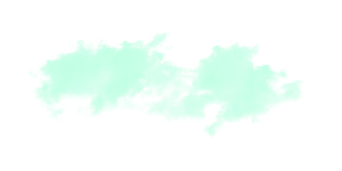 Obraz premium Mint green clouds isolated on black background for vfx photo editing ethereal cyan smoke mist fluffy vapor effect styles