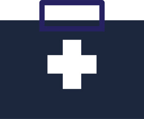 Fototapeta premium Medical Emergency Kit Vector Symbol