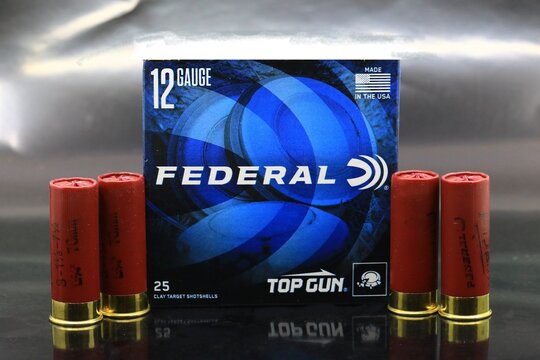 Shotgun ammo for firearm shooting. federal premium ammunition is a USA company