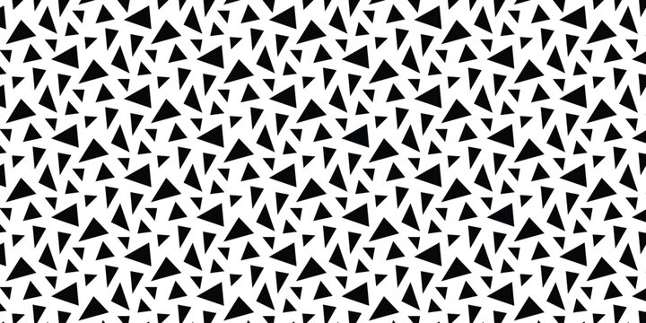 simple black triangle pattern for banner poster background.