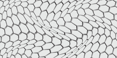 simple gradient outline polygon wave pattern art for banner poster background. © kowsar