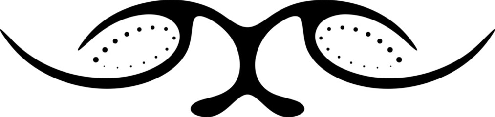 Vector illustration of cat eyes, black © xadartstudio