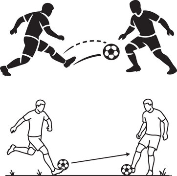 Soccer Passing Action Icon
