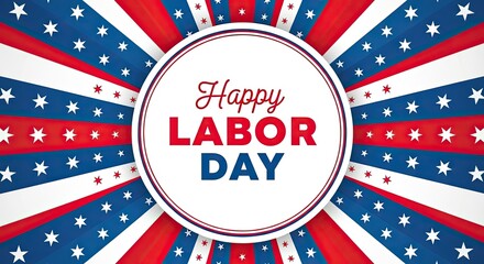 Fototapeta premium Happy labor day celebration honoring workers' contributions