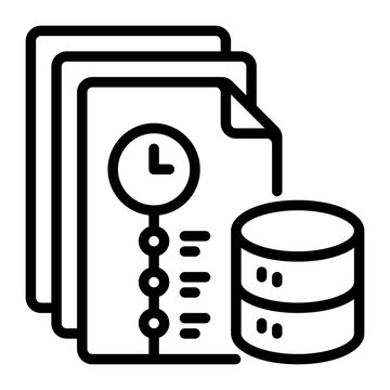 Cache icon, line icon style