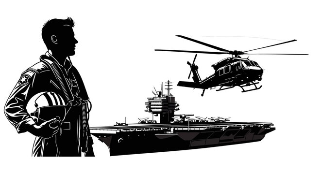 Pilot, Helicopter, and Aircraft Carrier - Military Aviation and Naval Power