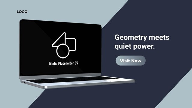 Modern 3D Laptop Mockup Presentation