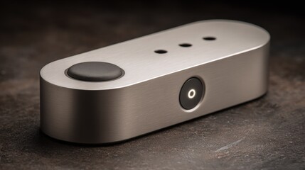 Obraz premium Modern metallic biometric authentication scanner device