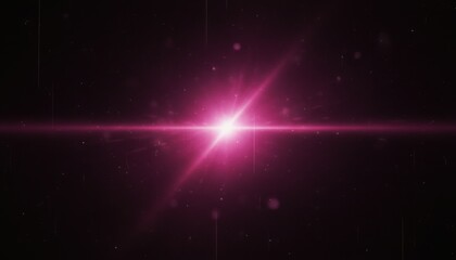 Obraz premium Vibrant magenta and purple light leak effect, dreamy cinematic film burn, glowing soft edge flares, vintage analog scratches, dusty grain texture, isolated black background