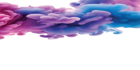 WebAbstract swirls of pink and purple pigment blend in a cloud-like ethereal formation, illuminated by a bright light © SFahad