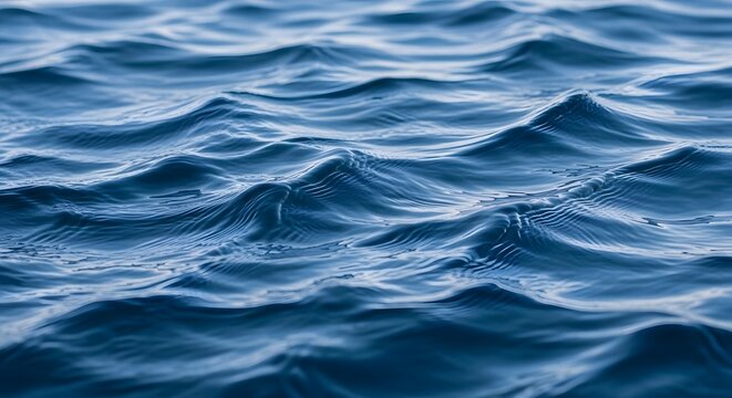 A serene view of a vast ocean with gentle waves under a clear sky.