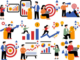 Fototapeta premium Business Startup Illustration